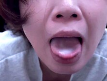 She Wants Sperm And Gets Excited By A Shy,  Gobbling Blowjob