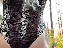 Crossdressing Slut In The Woods