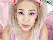 Petite blonde Lauren Pixie is getting pounded on this POV video