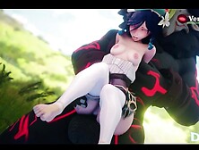 Female Venti Gets Slammed by a Mitachurl Genshin Impact Sex Porn Asian Cartoon Hilichurl