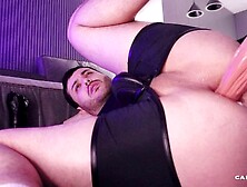 Naughty Hunk Pounds His Eager Booty And Farts Loudly