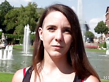 Real Anal Climax Outdoor Sex For Mini Boobs Gal Mina At Street Casting