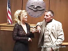 Blonde Bitch Bianca Pureheart Motivates Her Lawyer To Get Her Out Of Jail By Screwing Him Hard Behind Bars