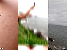 Beach Bitch: Anne's Large Booty,  Moist Screw And Surprise Spunk Flow