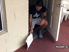 Deep anal drilling of Renee Roulette