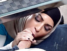 Mature Seduction Curvy Arab Beauty Sucks Cock, Displays Pillow Lips and Firm Nipples, Age 35, Long Ebony Hair, Big Brown Eyes, H