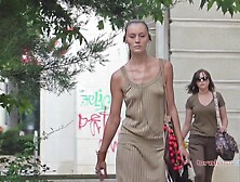 Braless Teen Slowmo - Bralessday