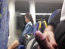 Chinese Girl Looking At My Cock At The Bus