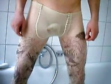 Pantyhose In Shower