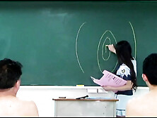 Female Instructor at the Pussy and Anus Licking Training School Shows Her Pussy to Slaves so They Can Learn Its Anatomy