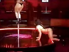 Two Hot Girl At Strip Club