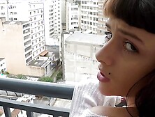 Anal Creampie on the 10th Floor in the Center of Sao Paulo