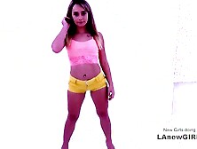 Freaky 18yo bimbos gets her creamy cunt banged at audition