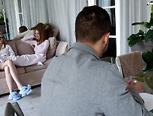 Mamma Is Shopping,  Hawt Stepdaughter and Hawt Girlfriend Are Having Anal Sex with Her Lover!