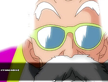 Super slutz tournament Bulma - Roshi screwing Bulma's large breasts at the end of the tournament