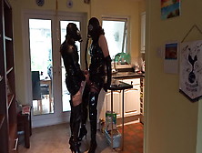 Alison Thighbootboy And Zara - Gas Masks And Thigh Boots