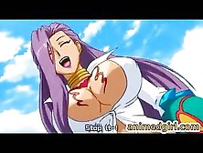 Busty Hentai Hot Fucked By Monster Tentacles Snake