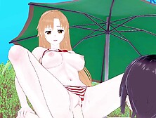 Asuna (Asuna Yuuki) And I Have Intense Sex On The Beach.  - Sword Art Online Hentai