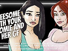 Three-Some With Your Bicurious Roomie & Her Girlfriend [Cucking Your Roomie] - Audio Roleplay