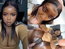 Thick black girl squirts in missionary and ends up with a messy creampie