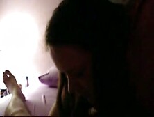 Chubby gal gives good head and swallows