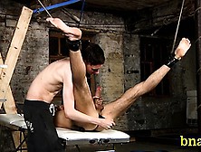 Very Hawt Gay Boy Gets Treated Coarse In A Mad Bondage Act