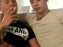 DIRTY DEEDS Chase Young Teases Ryan Connors Huge Cock,  Then Takes It Deep While Lighting Up!