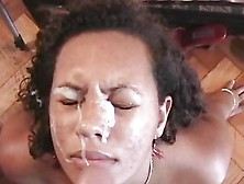 Brazilian Babe Gets A Mammoth Facial