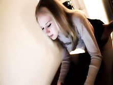 Cute Blonde Gets A Spanking From Her Master