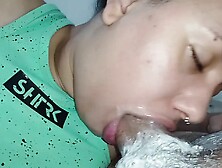 Hungry Bitch Delights In All This Creampie Dripping Into Her Greedy Mouth