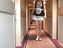 Frenchmaid In Hotel Corridor Dare