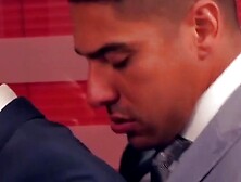 Classy Boss' Office Romance - Hot Latin Stud Fucks His Coworkers Ass