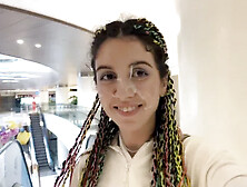 Blowjob in Public Toilet at a Shopping Mall - Public Cumwalk