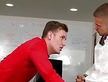 Receptionists Rear End Bleeding After Brutal Office Desk Trauma