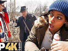 Stanley Johnson and Vicky Menage's pornstar scene by Hunt4k