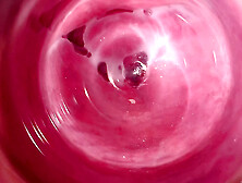 Camera deep inside Mia's teen pussy