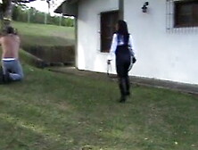 latin mistress punishes her slave