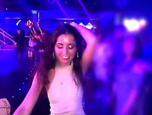 Fucked cutie in all holes in the toilet of a nightclub