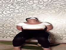 Blindfolded blonde chairtied & gagged