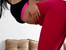 A lot Cum on ideal Butt in Sport Leggings /Rubbing Weenie on Fit Candyluxxx