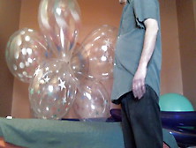 Clear Balloon Cluster Fuck And Pop! Oldie But Goodie