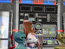 Black 3some with ebony spacebabes