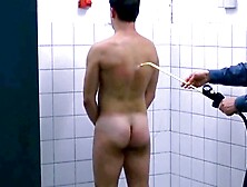 Guy naked in tv scene