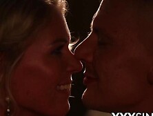 Horny Blonde Fucked Missionary After Sensual Blowjob