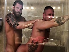 Breedmeraw Riley Mitchen Barebacks Tyler Griz In Shower