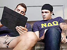 Naked Gay Lads Are Having A Wild Time Fucking On The Couch