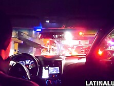 Highly satisfied Latina Zabalis smile after fantastic bang