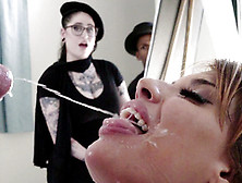 Mercedes Carrera Ends Her Art Class With Huge Facial Cumshot