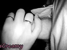 MissCreamy French Teacher Gives Me a Public Street Blow job - Intensive Spunk fountain!