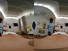 Ebony Black Cutie Gives Afro Massage - Sexually excited Wicked Zaawaadi Pleased Ending Sex VR 360 Porn